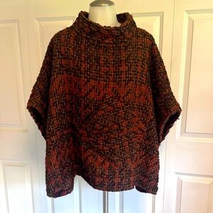 Cozy Brown and Red Women's Sweater